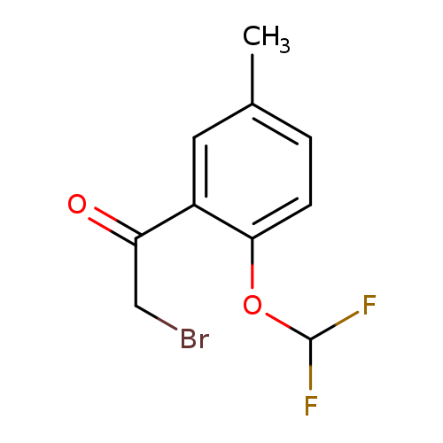 BrCC(=O)c1cc(C)ccc1OC(F)F