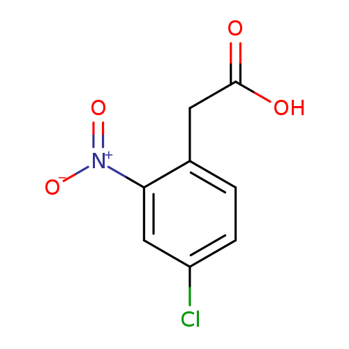 OC(=O)Cc1ccc(cc1[N+](=O)[O-])Cl