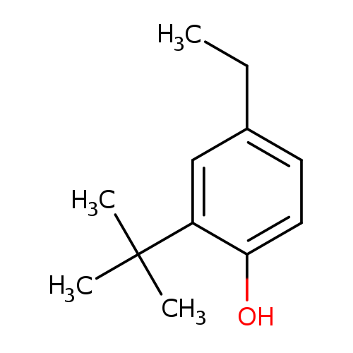 CCc1ccc(c(c1)C(C)(C)C)O