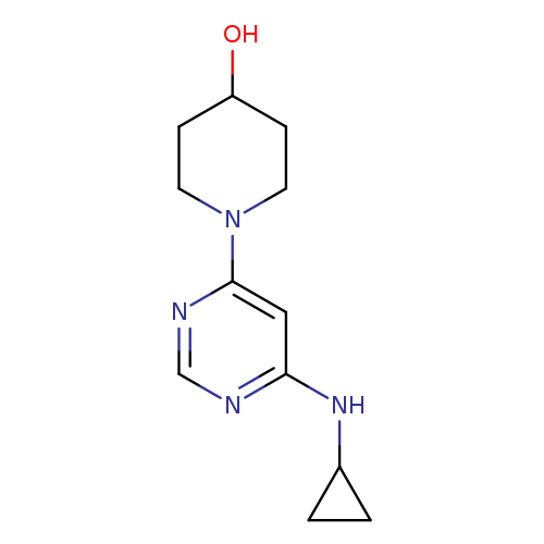OC1CCN(CC1)c1ncnc(c1)NC1CC1