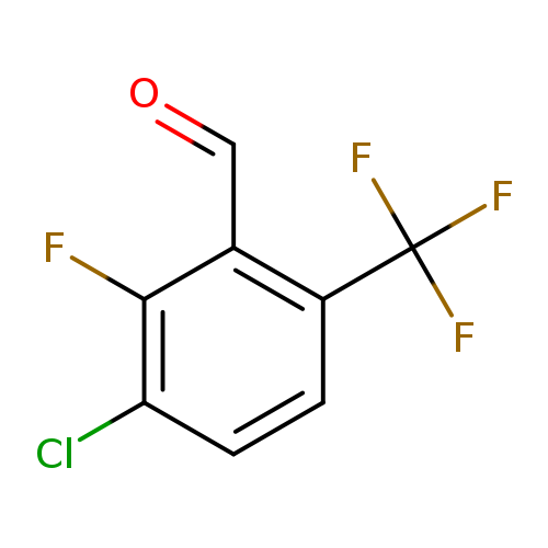 O=Cc1c(F)c(Cl)ccc1C(F)(F)F