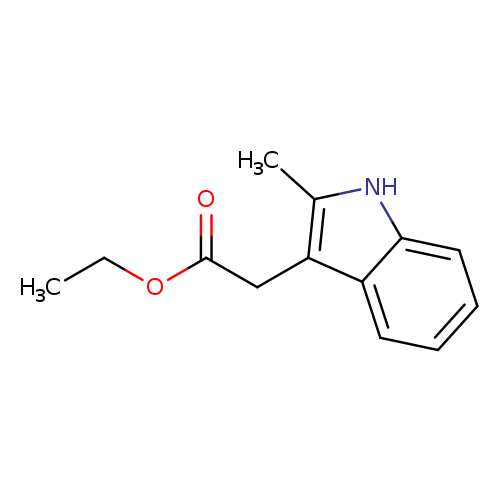 CCOC(=O)Cc1c(C)[nH]c2c1cccc2