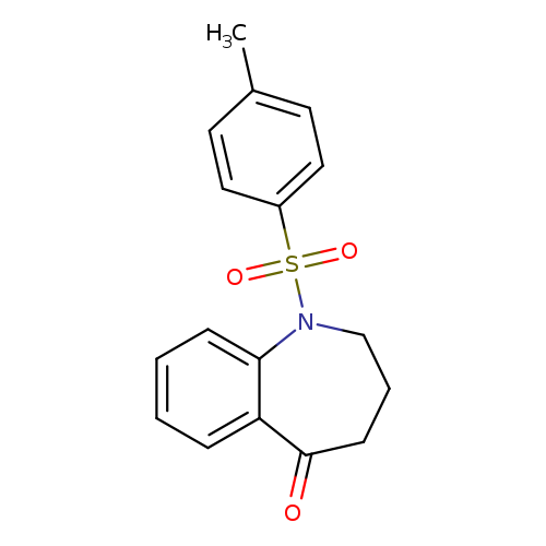 Cc1ccc(cc1)S(=O)(=O)N1CCCC(=O)c2c1cccc2