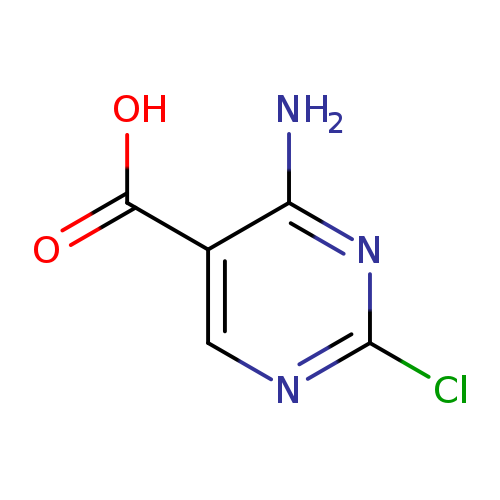 Clc1ncc(c(n1)N)C(=O)O