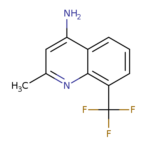 Cc1cc(N)c2c(n1)c(ccc2)C(F)(F)F