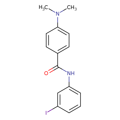Ic1cccc(c1)NC(=O)c1ccc(cc1)N(C)C