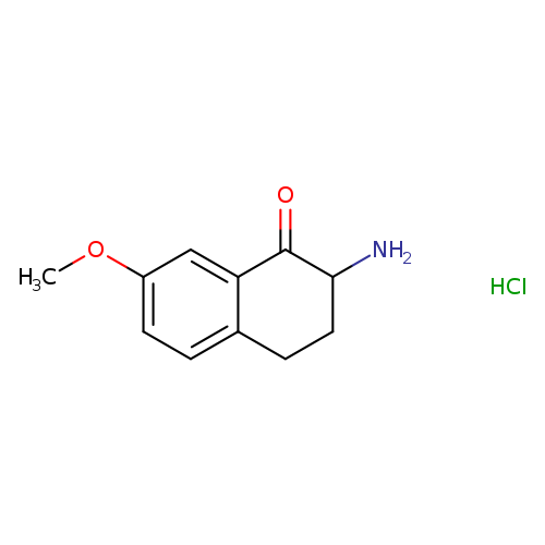 COc1ccc2c(c1)C(=O)C(CC2)N.Cl