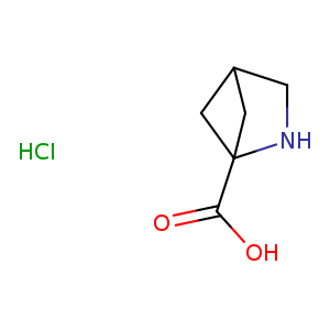 OC(=O)C12NCC(C1)C2.Cl