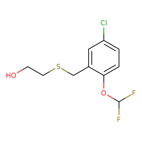 OCCSCc1cc(Cl)ccc1OC(F)F