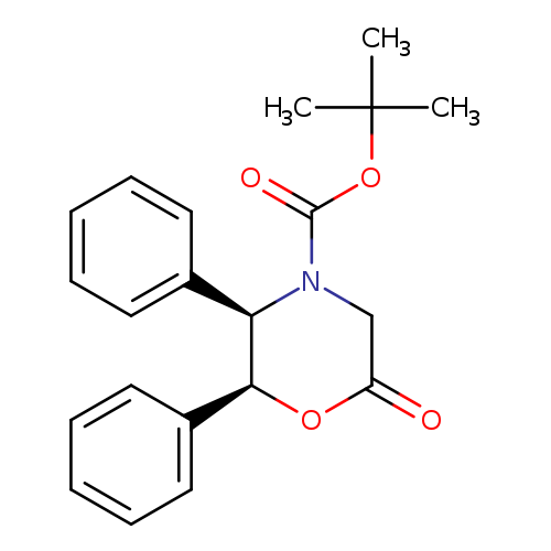 O=C1CN(C(=O)OC(C)(C)C)[C@@H]([C@@H](O1)c1ccccc1)c1ccccc1