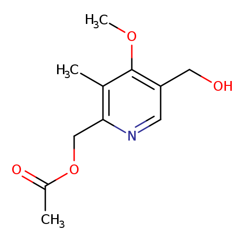 COc1c(CO)cnc(c1C)COC(=O)C