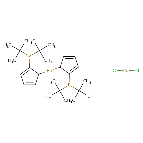 CC(P(C(C)(C)C)C1=CC=CC1[Fe]C1C=CC=C1P(C(C)(C)C)C(C)(C)C)(C)C.Cl[Pd]Cl