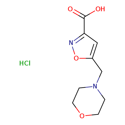 OC(=O)c1noc(c1)CN1CCOCC1.Cl