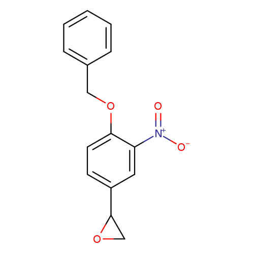 [O-][N+](=O)c1cc(ccc1OCc1ccccc1)C1CO1