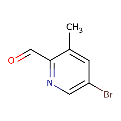 O=Cc1ncc(cc1C)Br