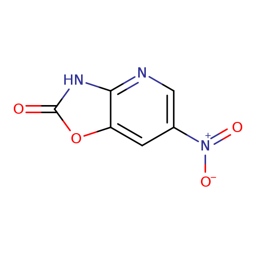[O-][N+](=O)c1cnc2c(c1)oc(=O)[nH]2