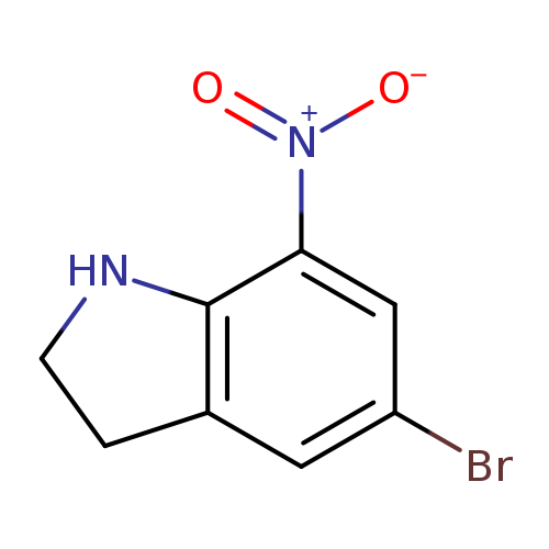 Brc1cc2CCNc2c(c1)[N+](=O)[O-]