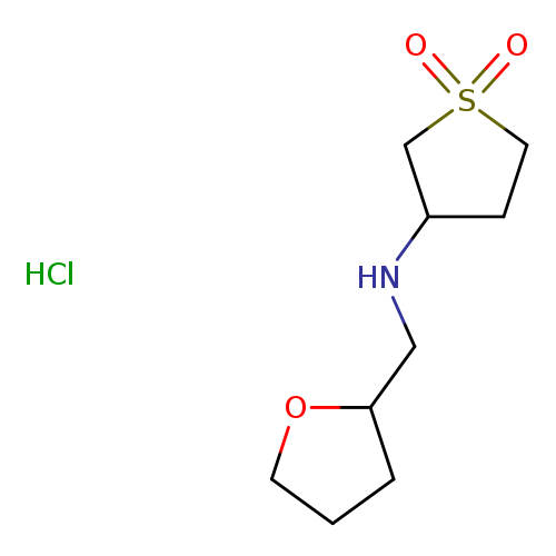 O=S1(=O)CCC(C1)NCC1CCCO1.Cl