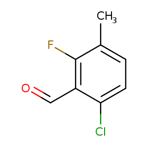 O=Cc1c(Cl)ccc(c1F)C