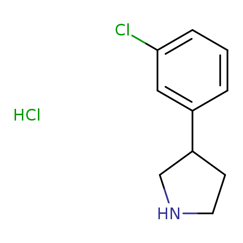 Clc1cccc(c1)C1CNCC1.Cl