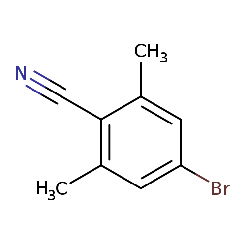 N#Cc1c(C)cc(cc1C)Br