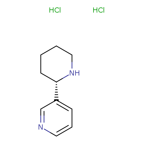 C1CC[C@H](NC1)c1cccnc1.Cl.Cl