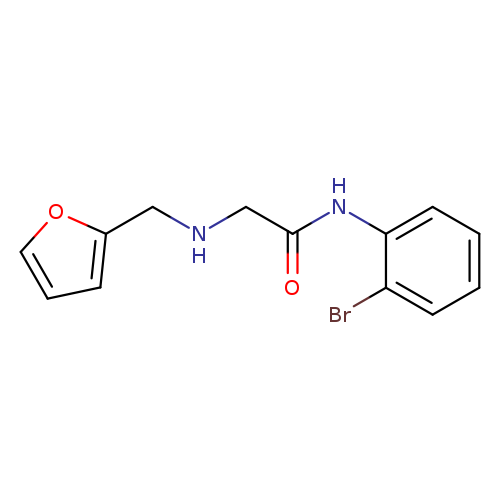 O=C(Nc1ccccc1Br)CNCc1ccco1