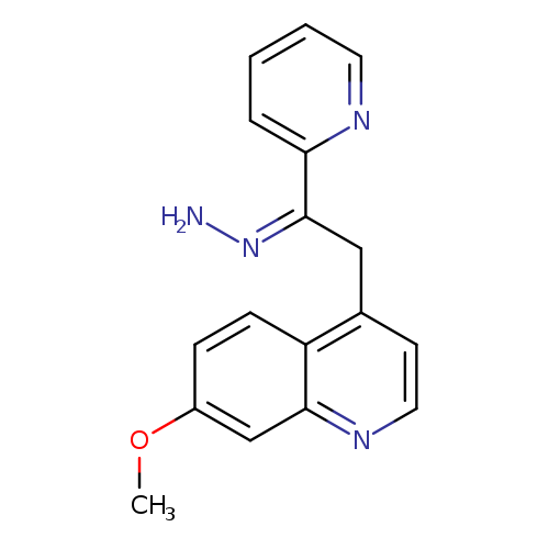 N/N=C(c1ccccn1)/Cc1ccnc2c1ccc(c2)OC