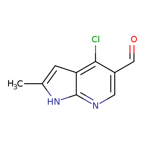 O=Cc1cnc2c(c1Cl)cc([nH]2)C