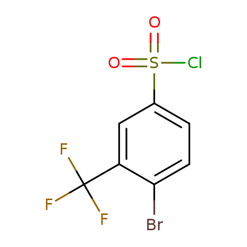 Brc1ccc(cc1C(F)(F)F)S(=O)(=O)Cl