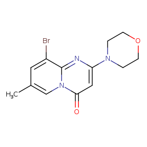 Cc1cc(Br)c2n(c1)c(=O)cc(n2)N1CCOCC1