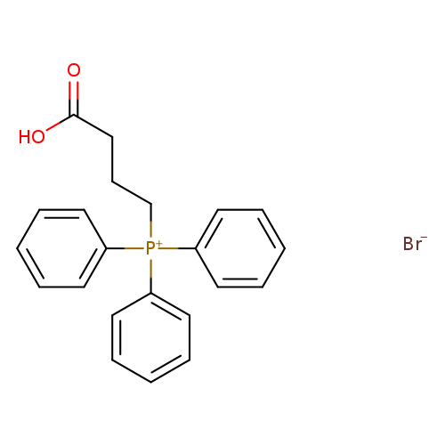OC(=O)CCC[P+](c1ccccc1)(c1ccccc1)c1ccccc1.[Br-]