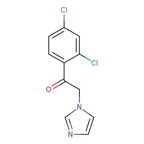 Clc1ccc(c(c1)Cl)C(=O)Cn1cncc1