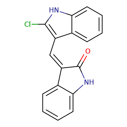 O=C1Nc2c(/C/1=C/c1c(Cl)[nH]c3c1cccc3)cccc2