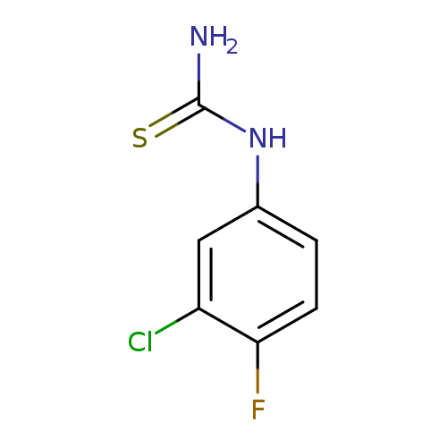 NC(=S)Nc1ccc(c(c1)Cl)F