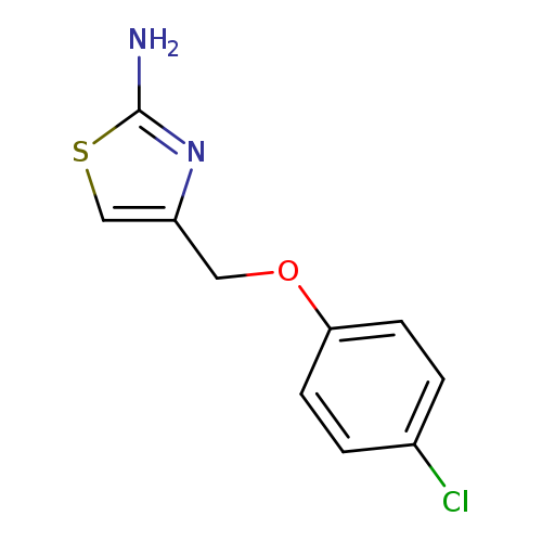 Clc1ccc(cc1)OCc1csc(n1)N