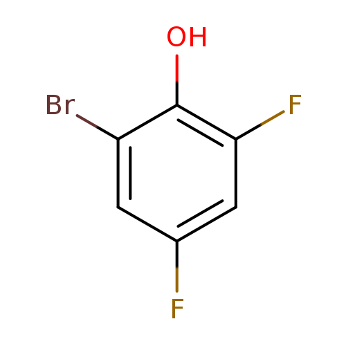 Fc1cc(F)c(c(c1)Br)O