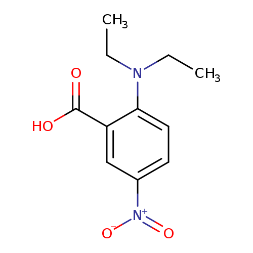 CCN(c1ccc(cc1C(=O)O)[N+](=O)[O-])CC