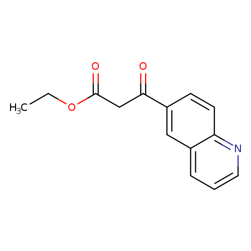 CCOC(=O)CC(=O)c1ccc2c(c1)cccn2