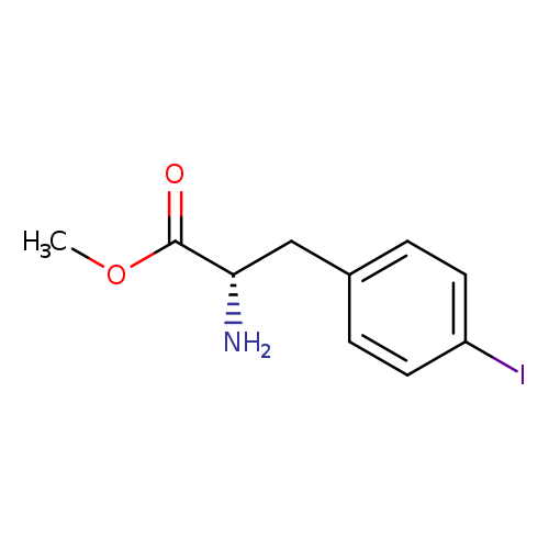 COC(=O)[C@H](Cc1ccc(cc1)I)N