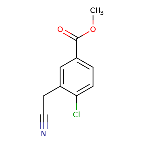 N#CCc1cc(ccc1Cl)C(=O)OC