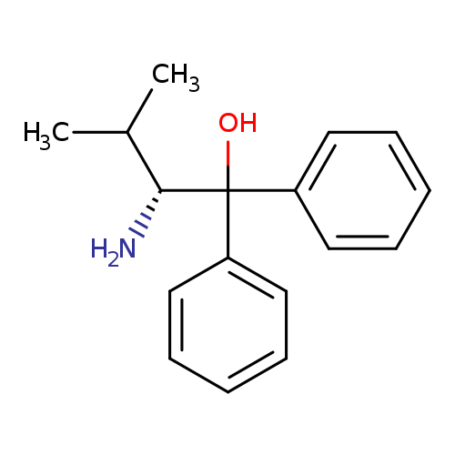 N[C@@H](C(c1ccccc1)(c1ccccc1)O)C(C)C