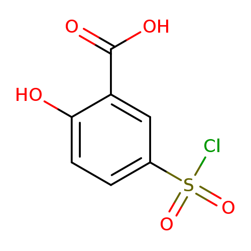 OC(=O)c1cc(ccc1O)S(=O)(=O)Cl