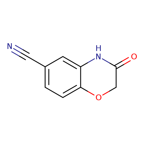 N#Cc1ccc2c(c1)NC(=O)CO2