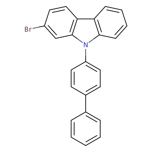 Brc1ccc2c(c1)n(c1ccc(cc1)c1ccccc1)c1c2cccc1