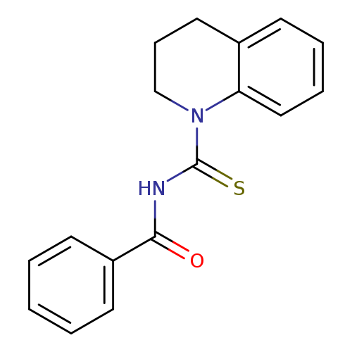 O=C(c1ccccc1)NC(=S)N1CCCc2c1cccc2