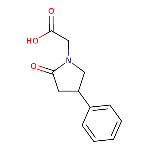 OC(=O)CN1CC(CC1=O)c1ccccc1