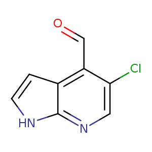 O=Cc1c(Cl)cnc2c1cc[nH]2