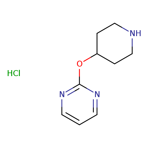 N1CCC(CC1)Oc1ncccn1.Cl