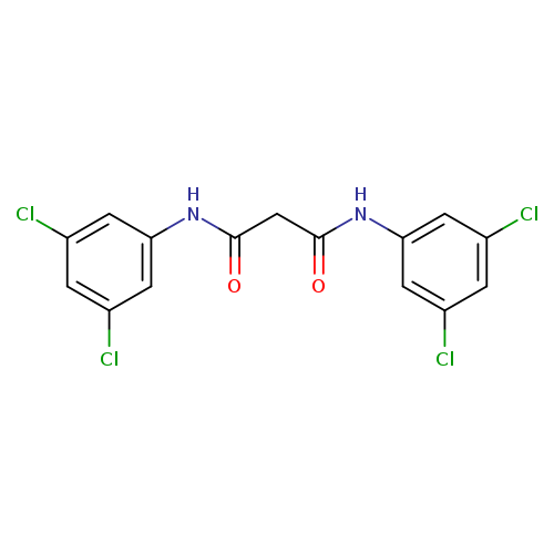 O=C(Nc1cc(Cl)cc(c1)Cl)CC(=O)Nc1cc(Cl)cc(c1)Cl
